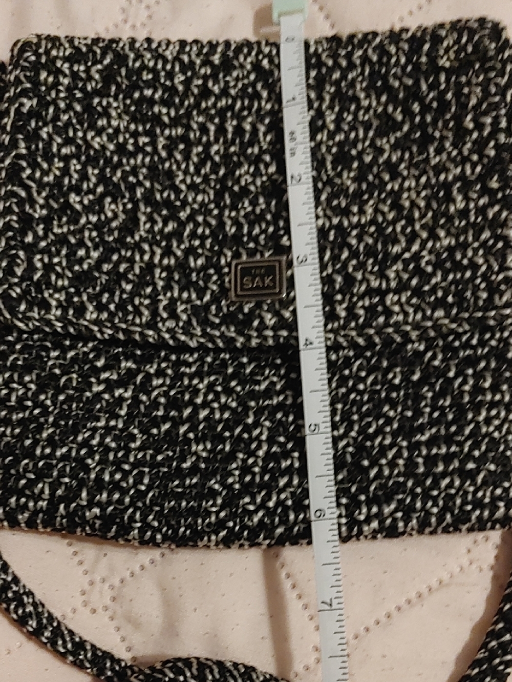 The Sak Black & White Woven Flap Mini Crossbody - Picture 7 of 8